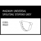 Marley Magnum Universal Spouting Stopend Grey - MAG9